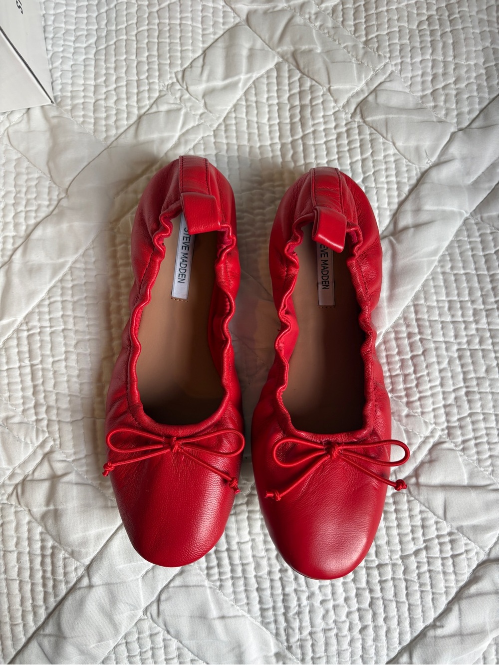 Steve Madden Red Ballet Flats